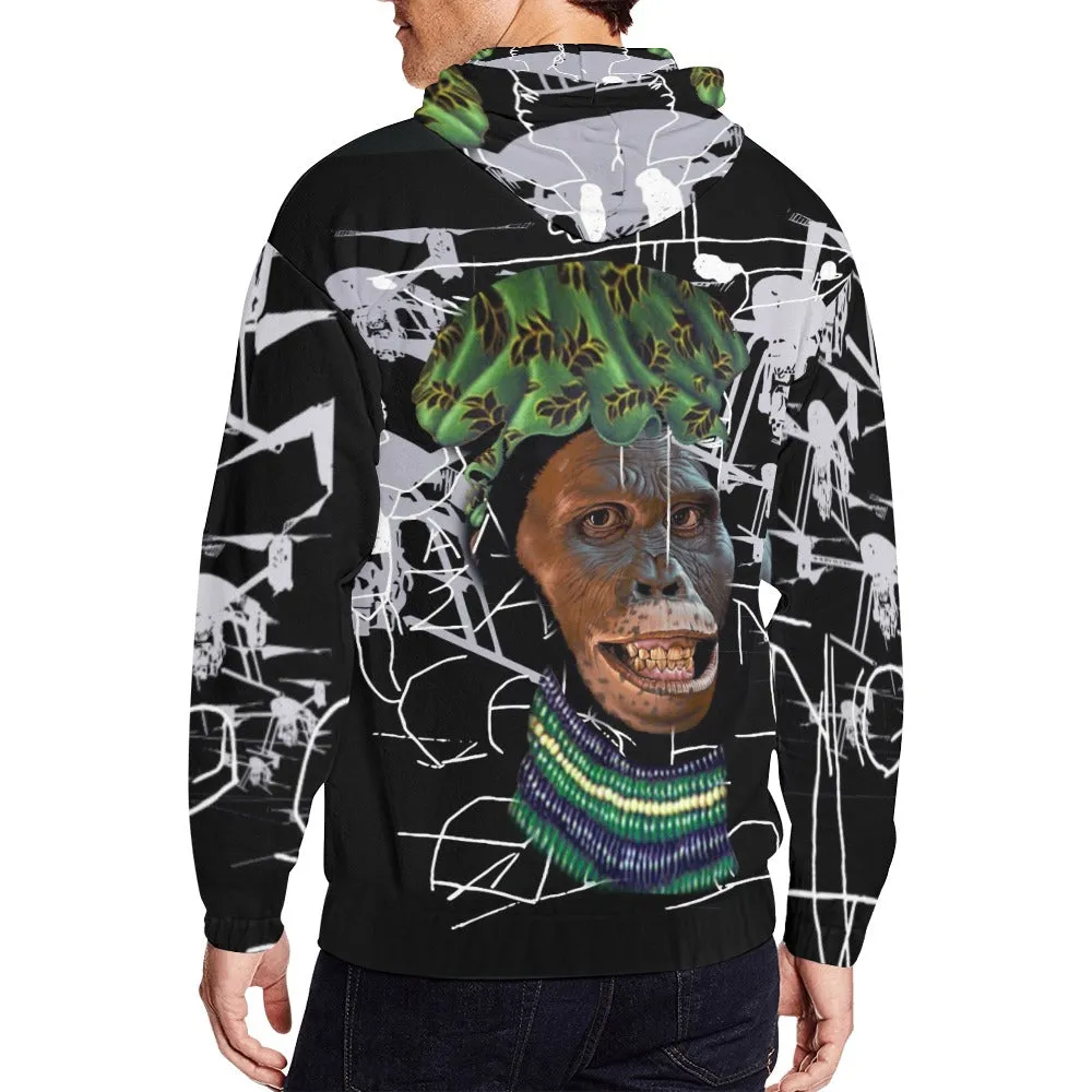 Lucy Is All Dressed Up With Nowhere To Go Men's Full Zip Hoodie