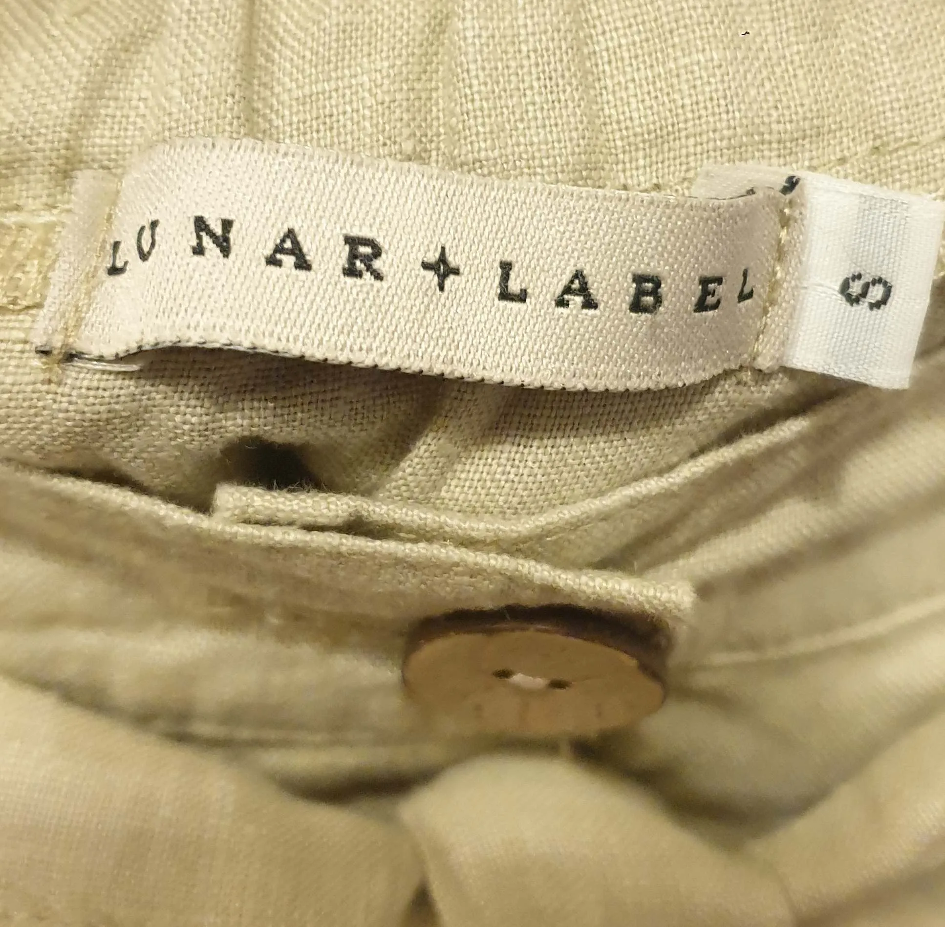 Lunar Label 100% linen skirt size S