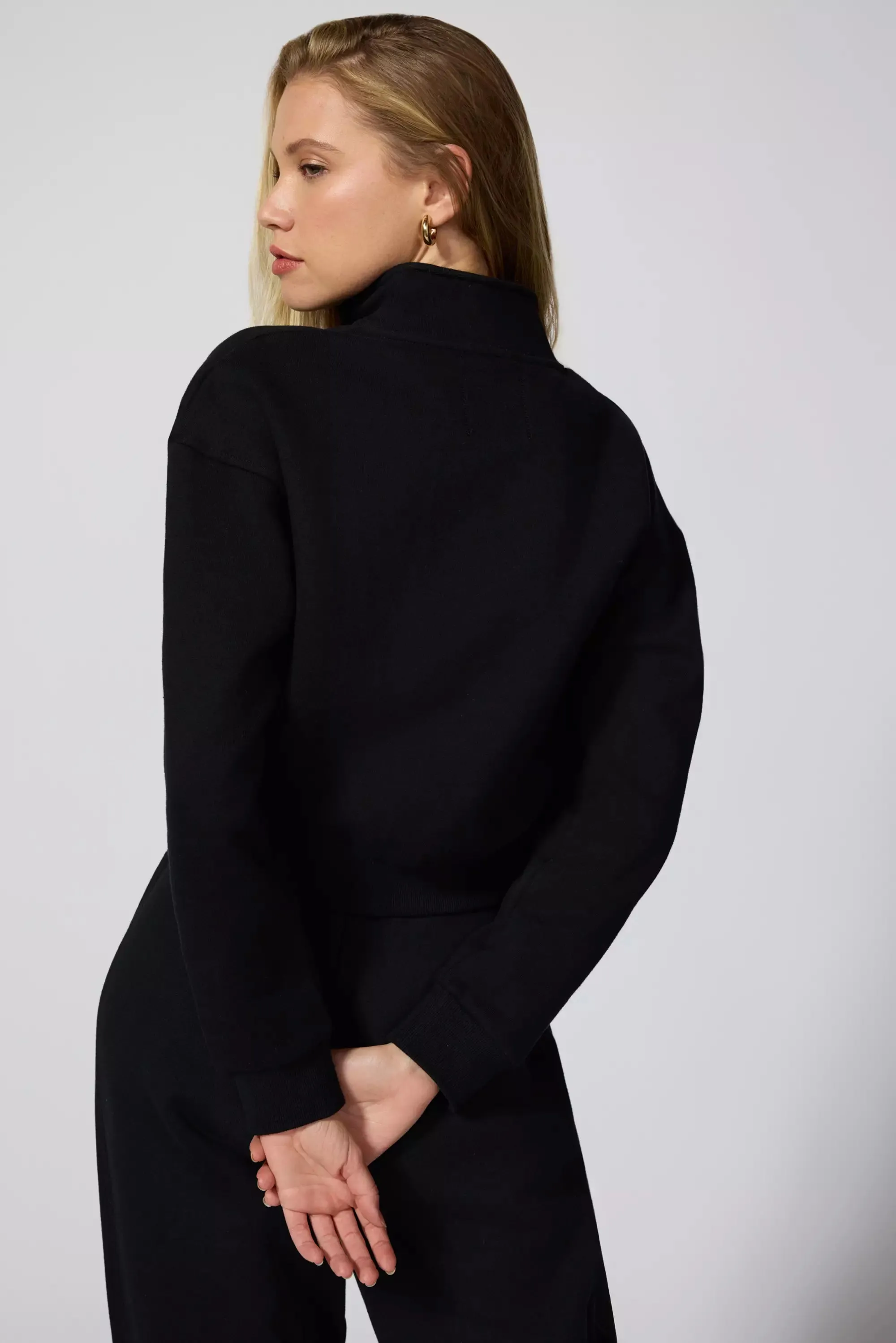 Luxefleece 1/4 Zip  - Black
