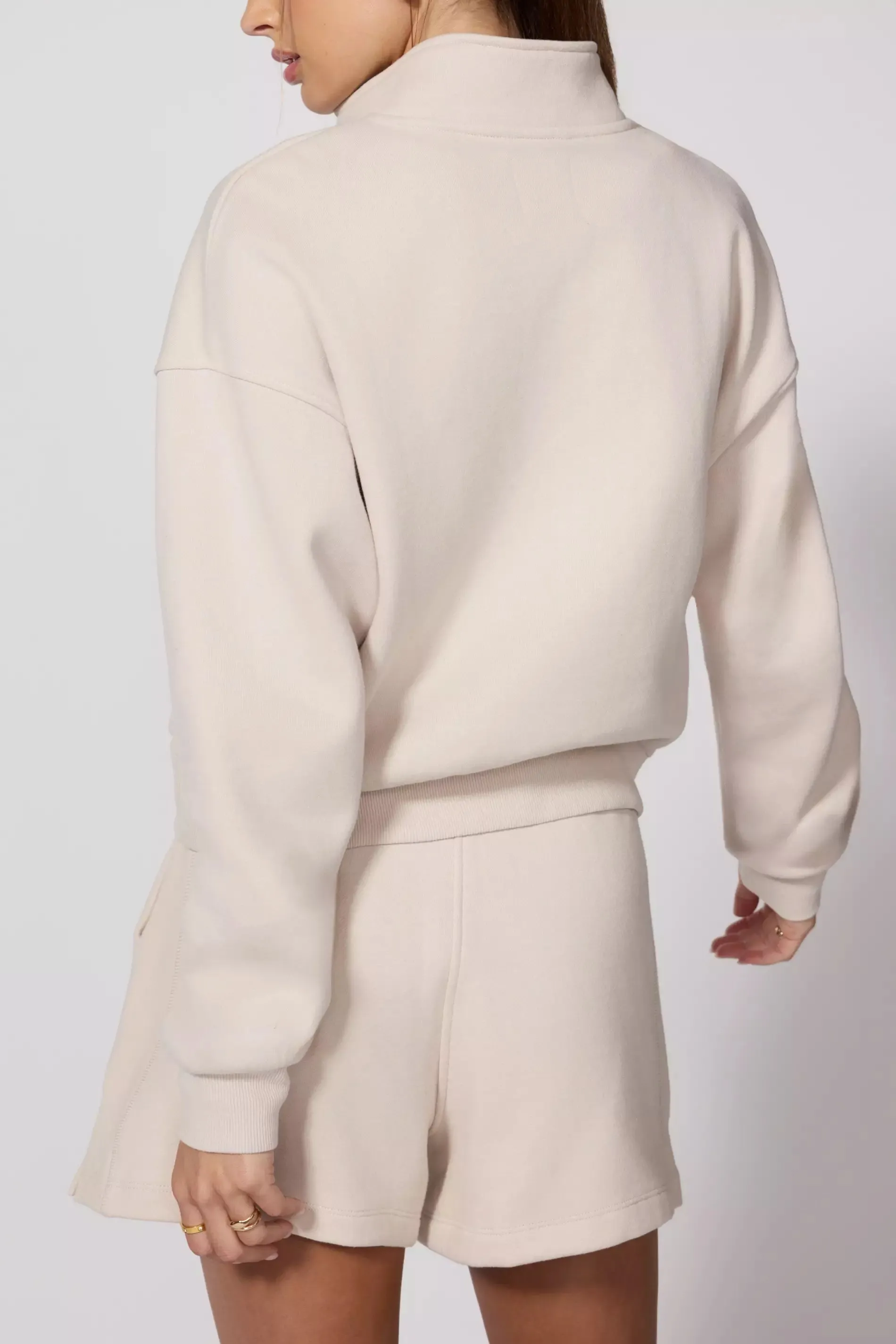 Luxefleece 1/4 Zip  - Stone