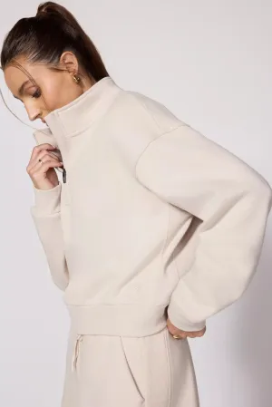 Luxefleece 1/4 Zip  - Stone