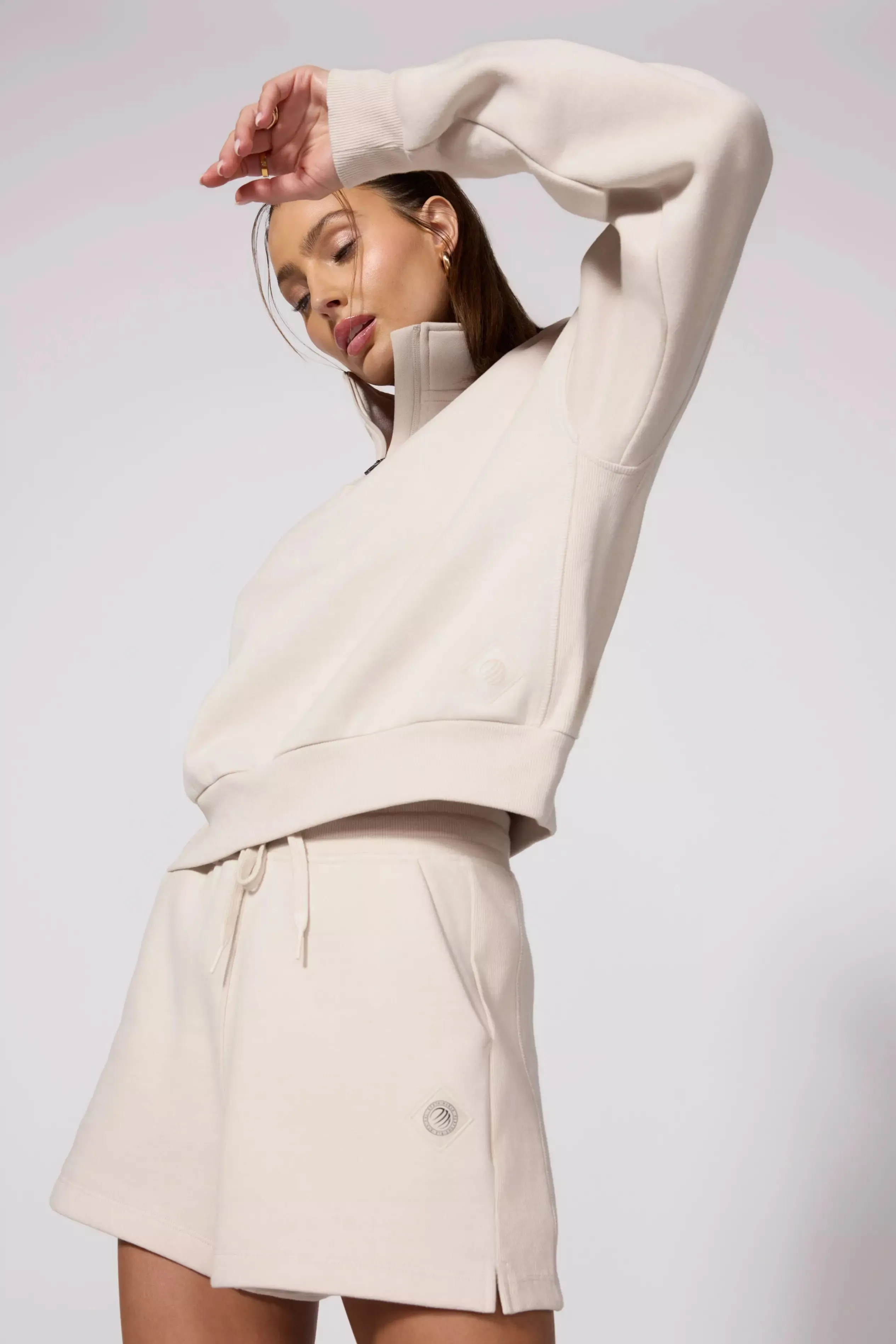 Luxefleece 1/4 Zip  - Stone