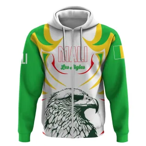Mali Les Aigles Football Zip Hoodie Eagles Sporty Style TS04
