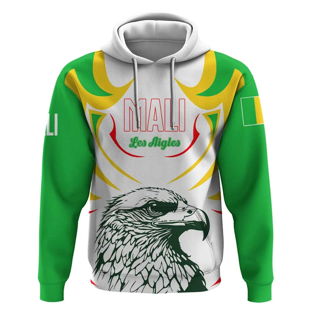 Mali Les Aigles Football Zip Hoodie Eagles Sporty Style TS04