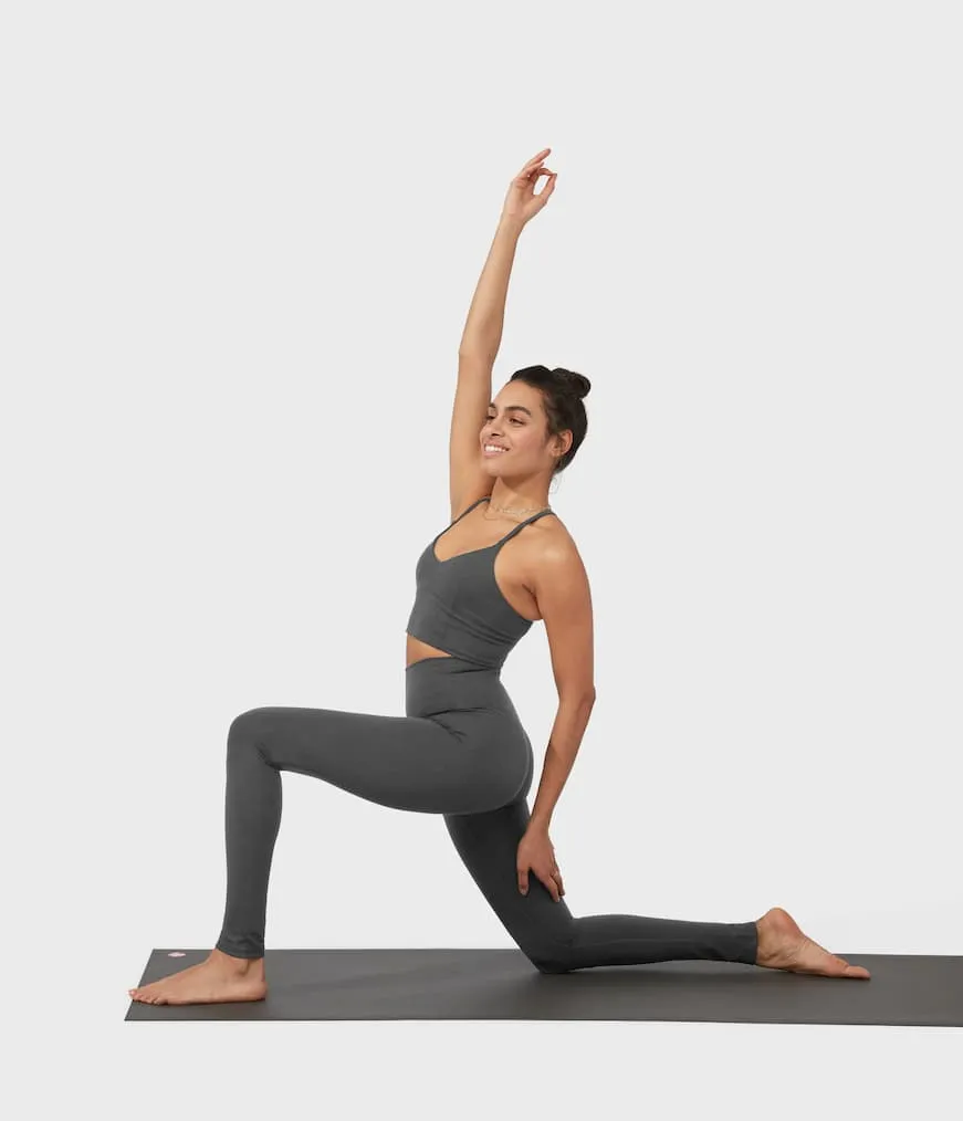 Manduka Apparel - Women's Foundation Legging - High Rise 7/8 W/Media Pocket1 - New Grey