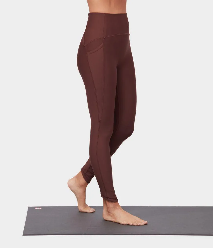 Manduka Apparel - Women's Presence Legging - Deeply Rooted Brown