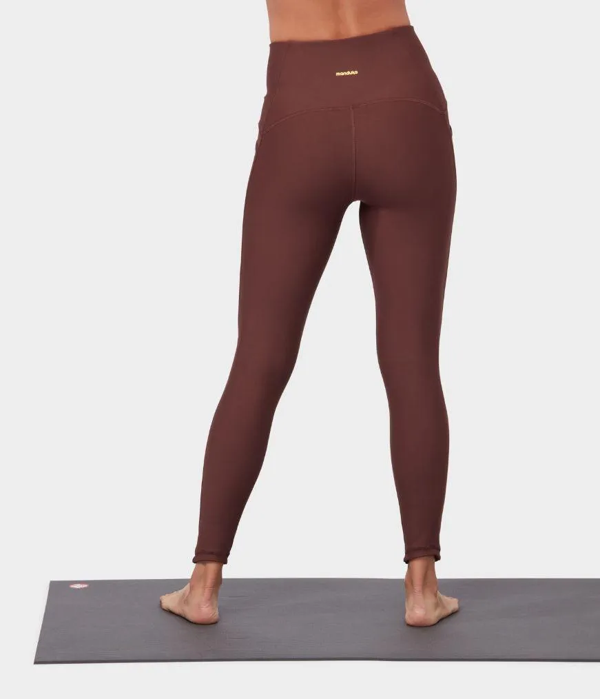 Manduka Apparel - Women's Presence Legging - Deeply Rooted Brown