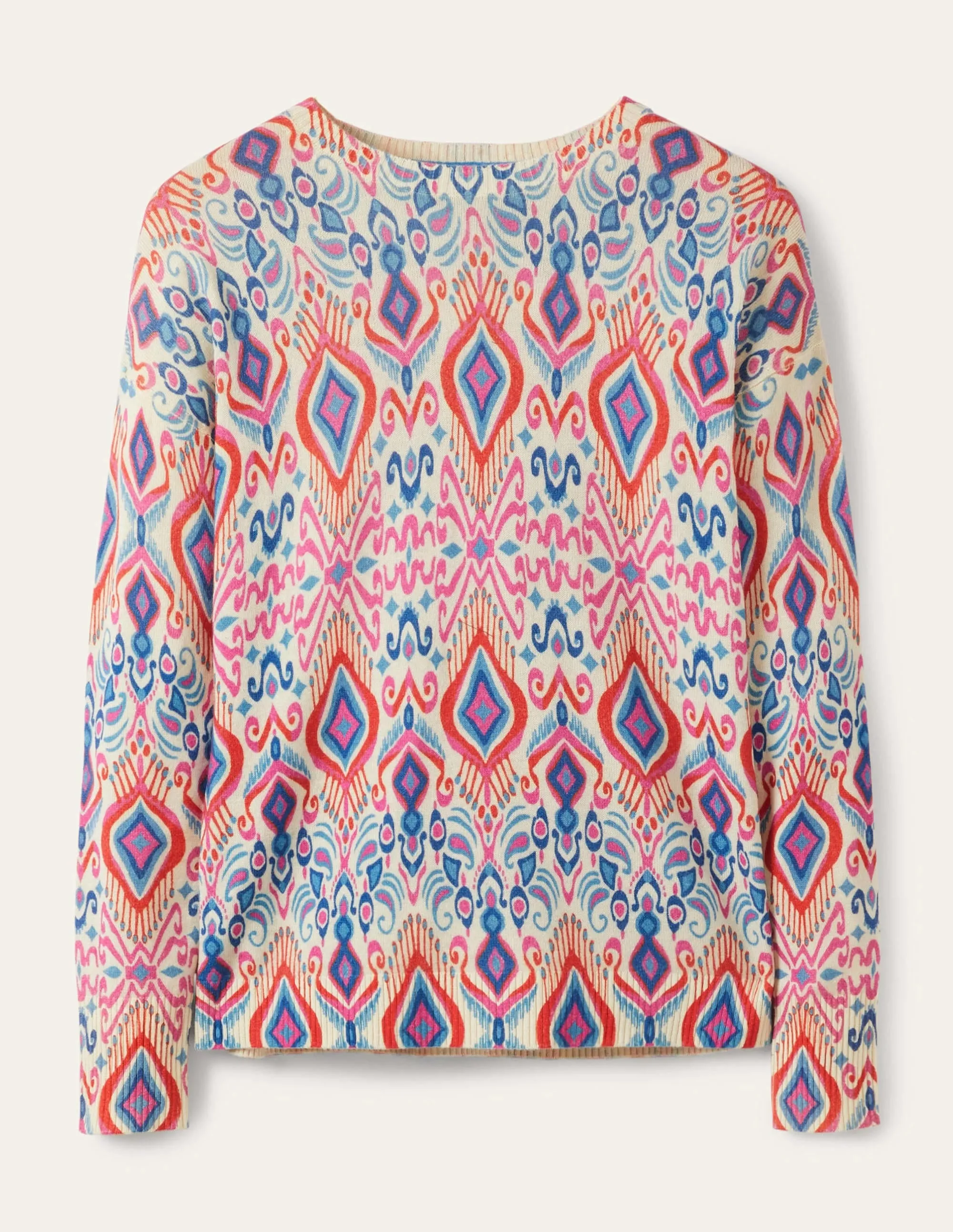 Margot Cashmere Jumper-Ikat Paradise