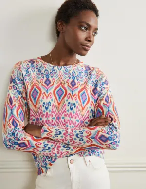 Margot Cashmere Jumper-Ikat Paradise