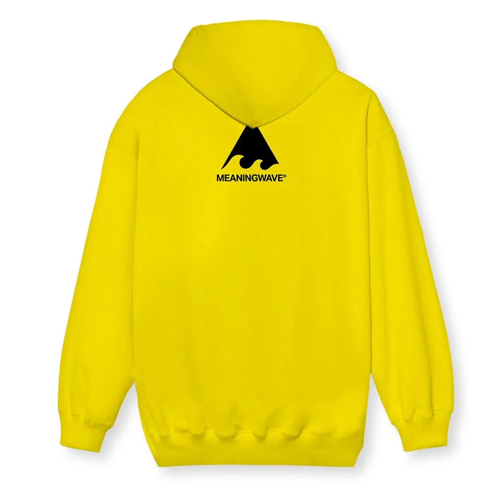 Meaningwave - Yellow Lum Men's Zip-Up Hoodie