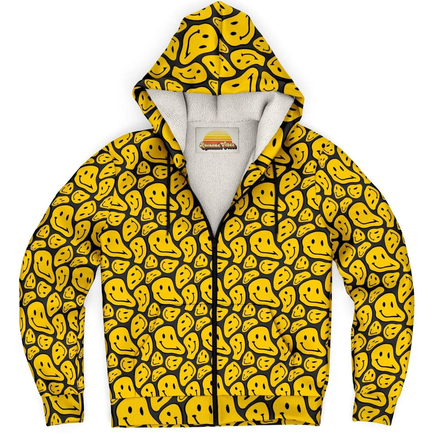 Melting Smiling Face | Zip Up Hoodie