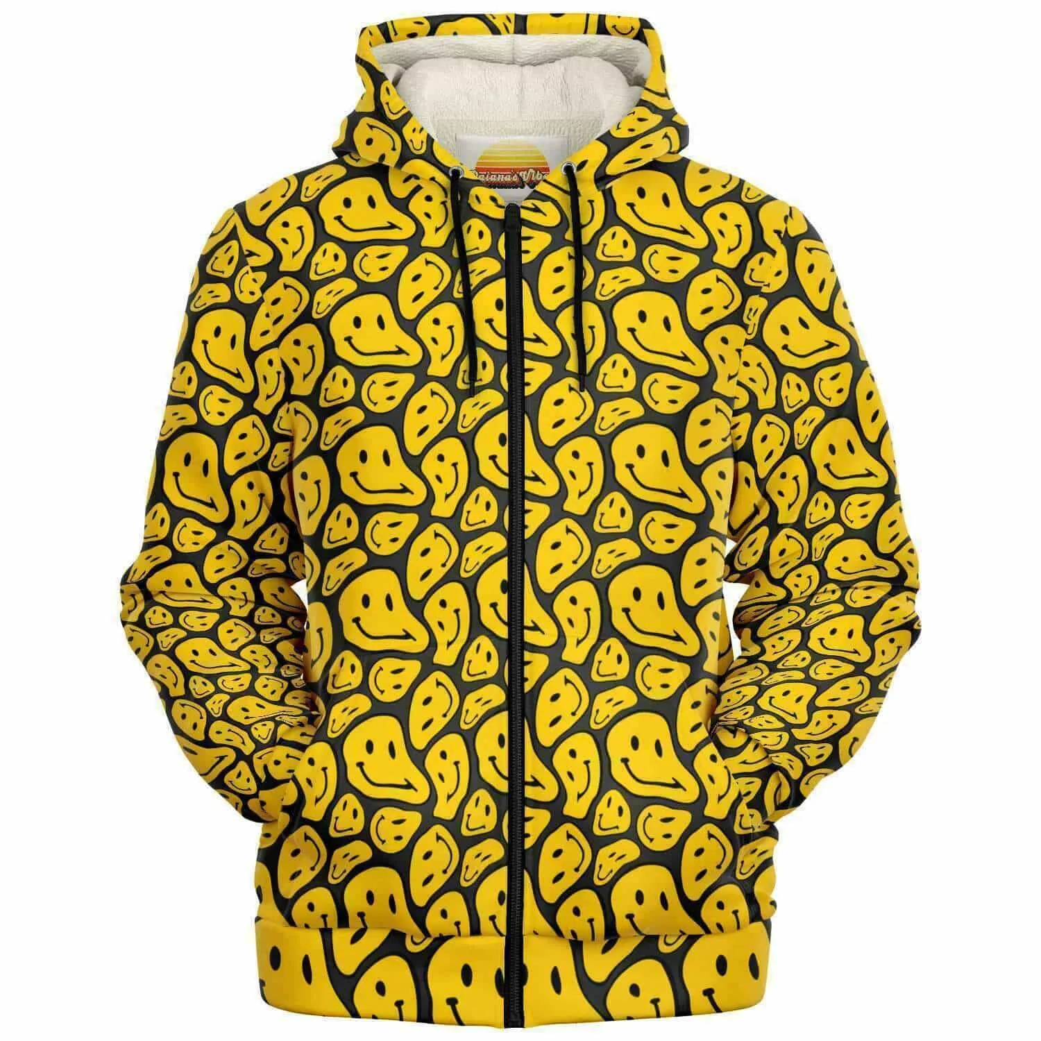 Melting Smiling Face | Zip Up Hoodie