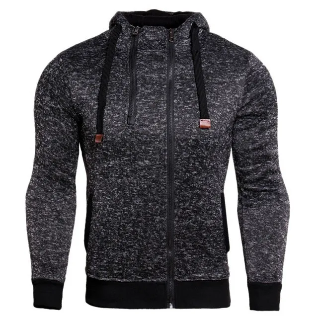 Men Running Hooded Jacket Compression Tights Trainning Exercise Sweatshirt Fitness Exercise Outdoor Sports Jogger Hoodies