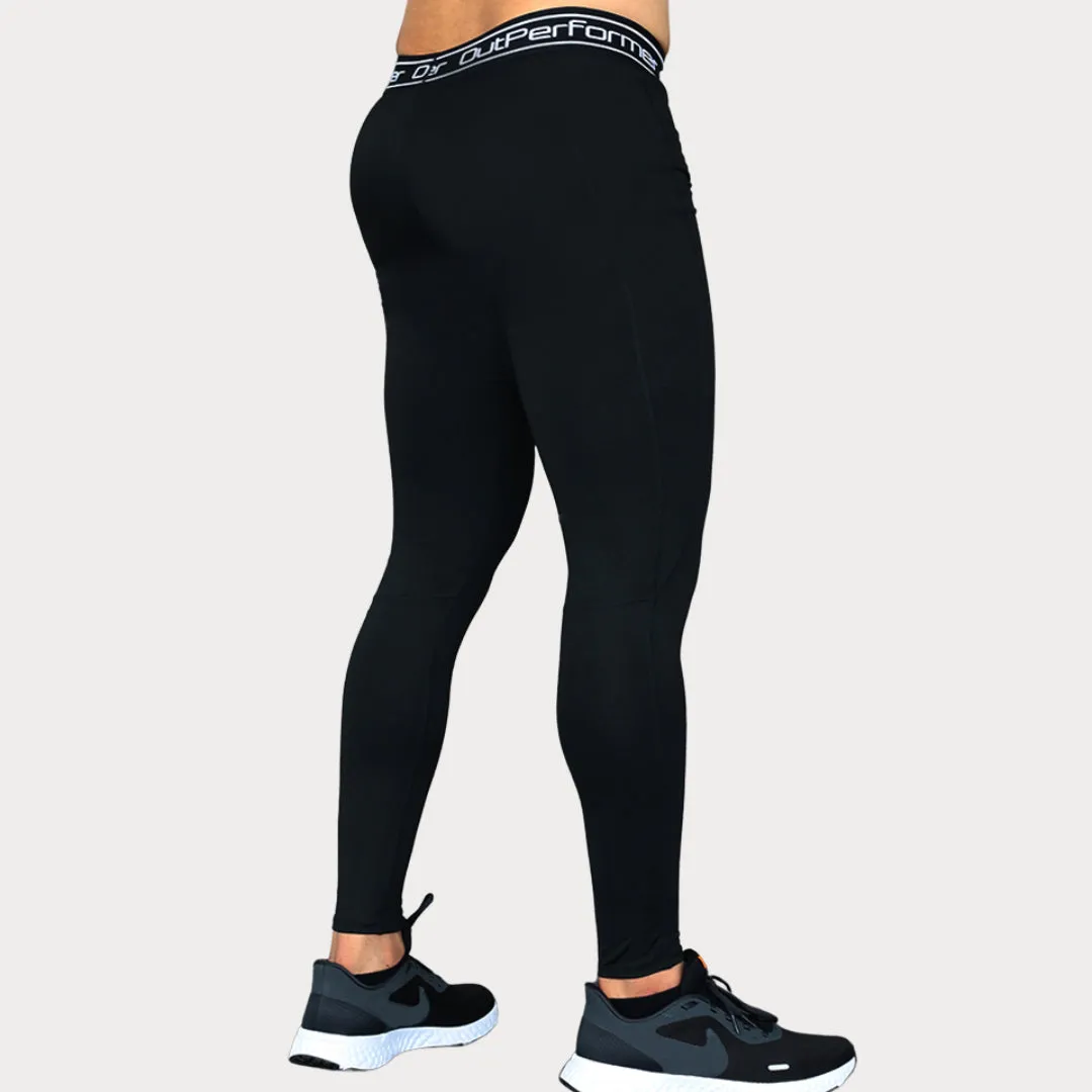 Men's Compression  Wordmark Leggings