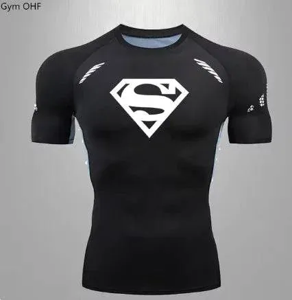 Men's Quick Dry Compression T-Shirt for Sports and Gym