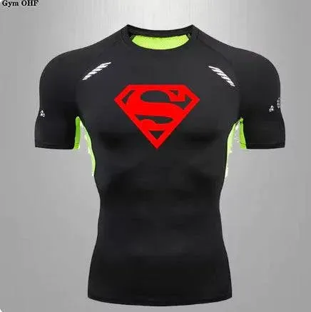 Men's Quick Dry Compression T-Shirt for Sports and Gym