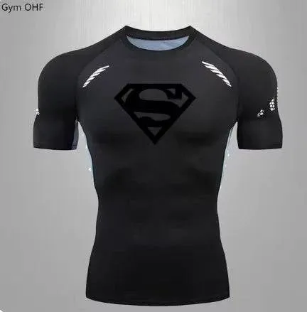 Men's Quick Dry Compression T-Shirt for Sports and Gym