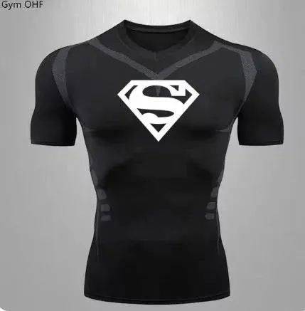 Men's Quick Dry Compression T-Shirt for Sports and Gym