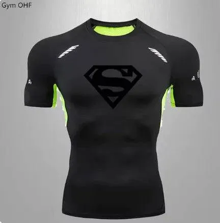 Men's Quick Dry Compression T-Shirt for Sports and Gym