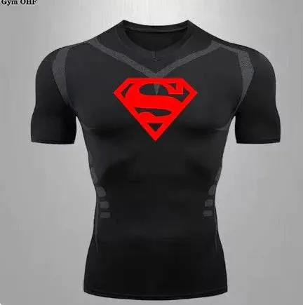 Men's Quick Dry Compression T-Shirt for Sports and Gym