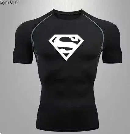Men's Quick Dry Compression T-Shirt for Sports and Gym