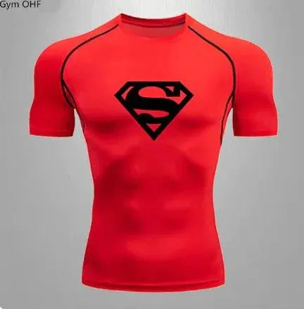 Men's Quick Dry Compression T-Shirt for Sports and Gym