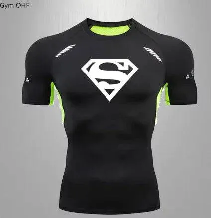 Men's Quick Dry Compression T-Shirt for Sports and Gym