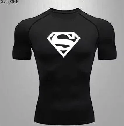 Men's Quick Dry Compression T-Shirt for Sports and Gym