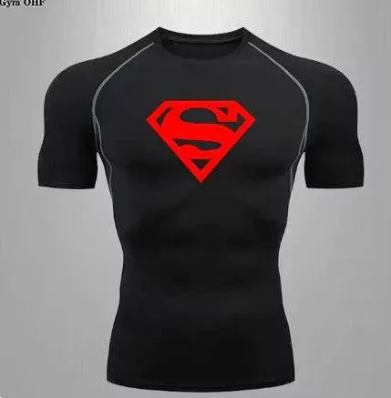 Men's Quick Dry Compression T-Shirt for Sports and Gym