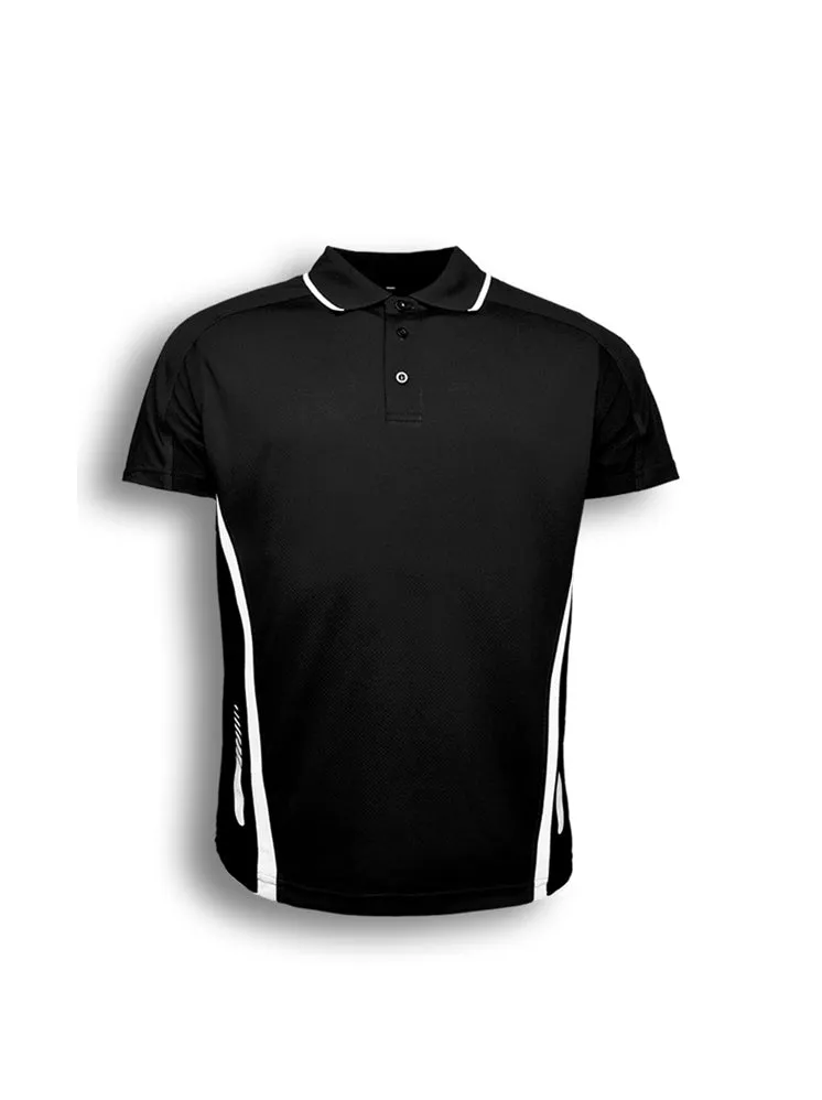 MENS REFLECTIVE CONTRAST SPORTS POLO