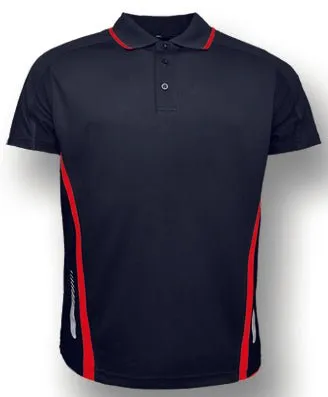 MENS REFLECTIVE CONTRAST SPORTS POLO