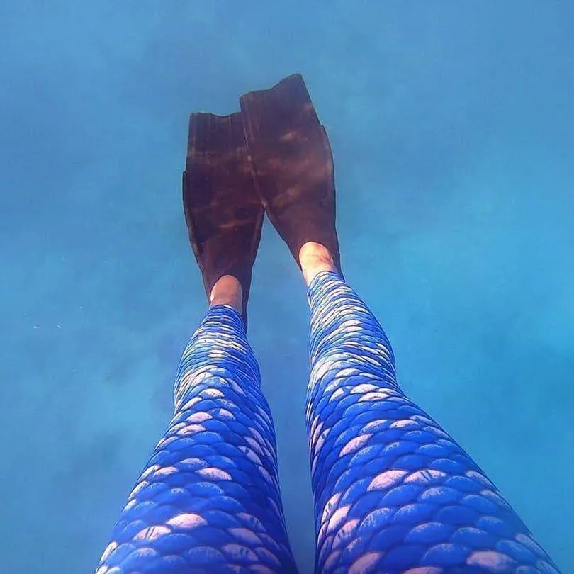 Mermazing Performance Leggings (Blue)