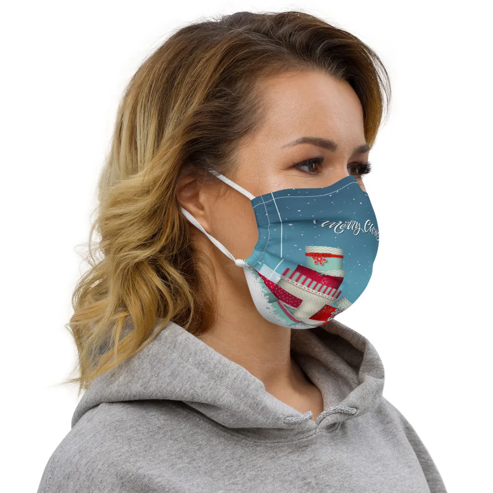 Merry Christmas, Gifts and Gnome Premium Face Mask