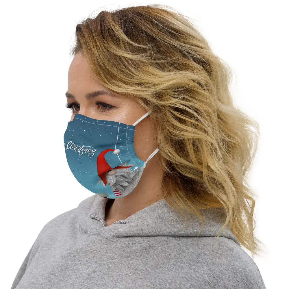 Merry Christmas, Gifts and Gnome Premium Face Mask