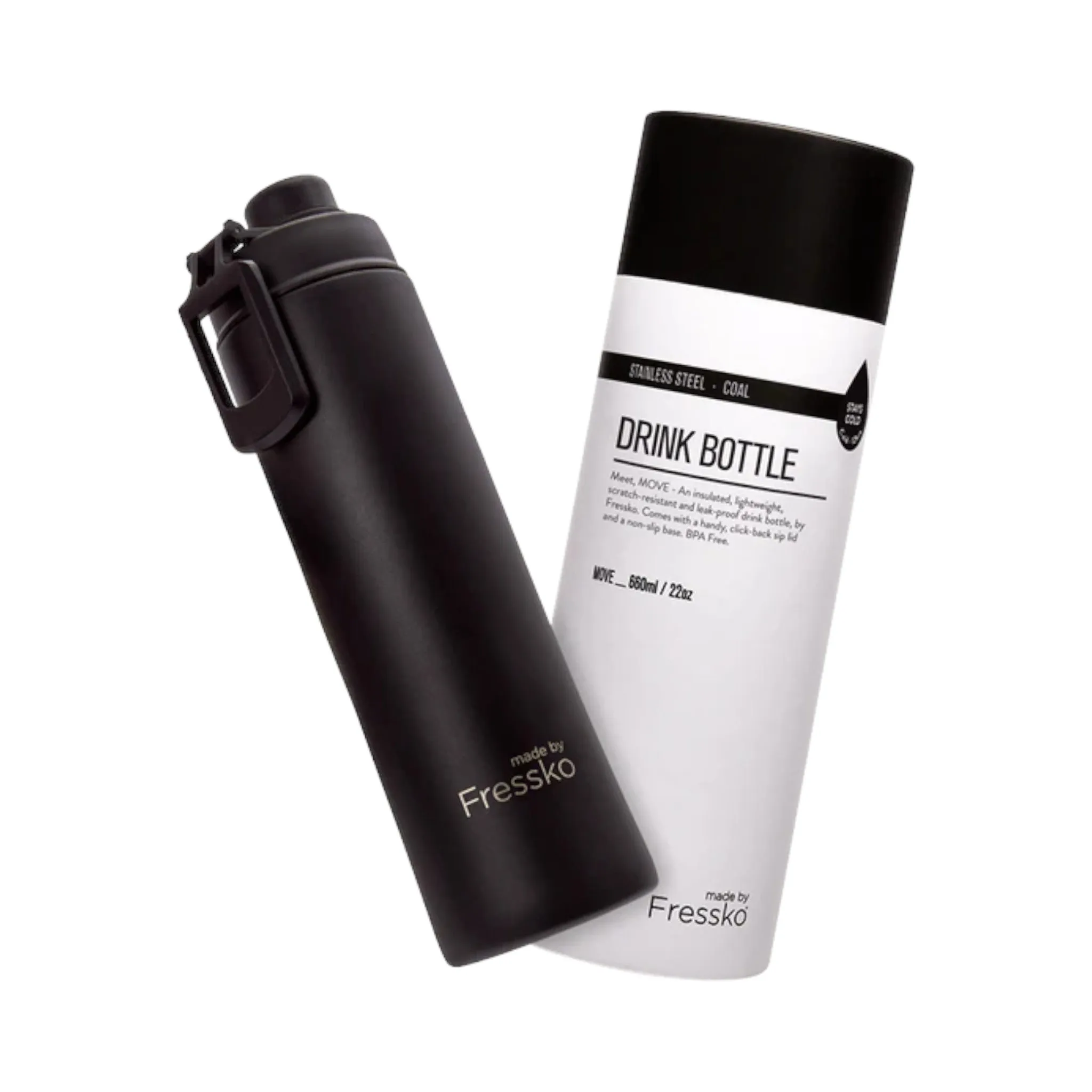 Move 660ml Sip Flask Coal