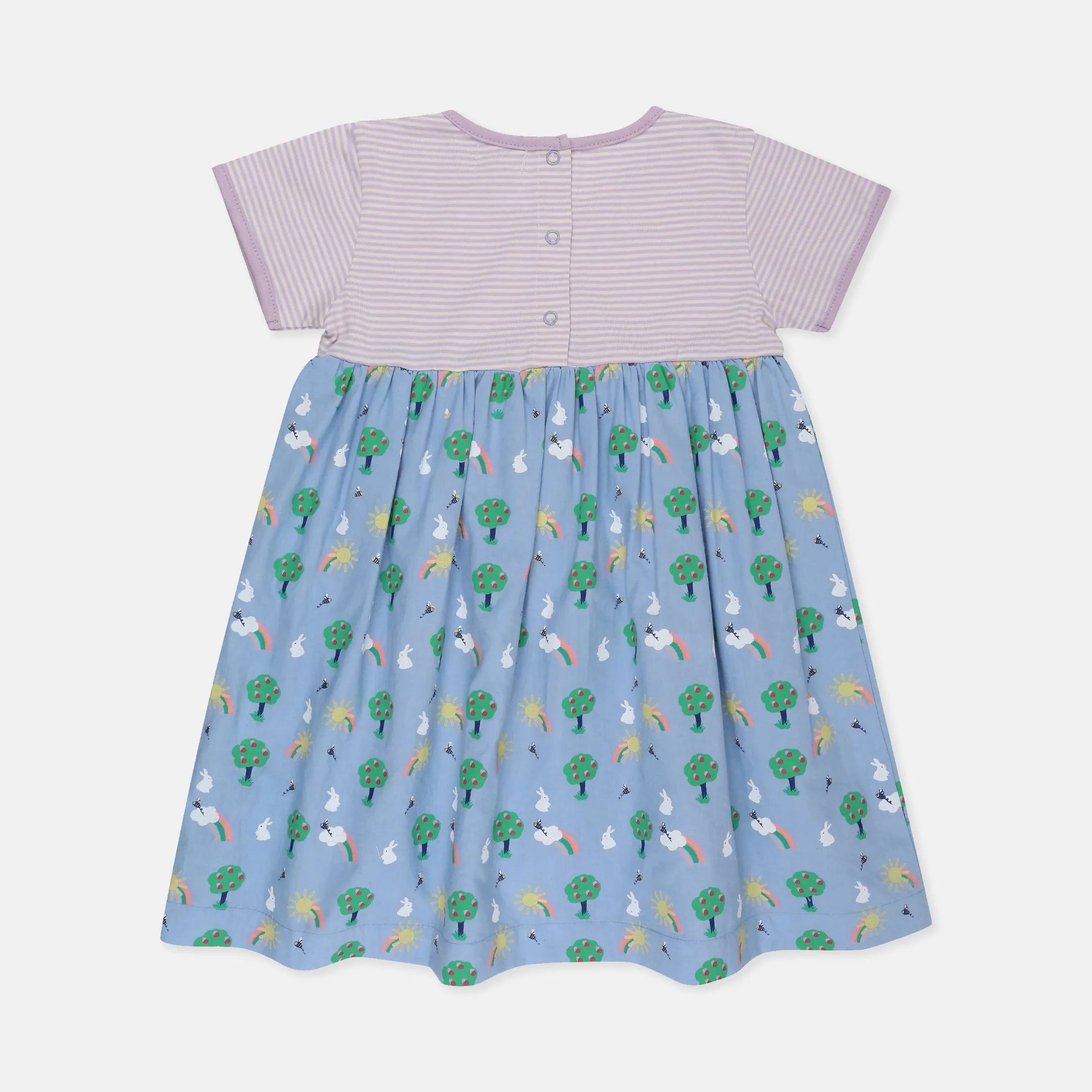 Multicoloured Bunny Print Dress