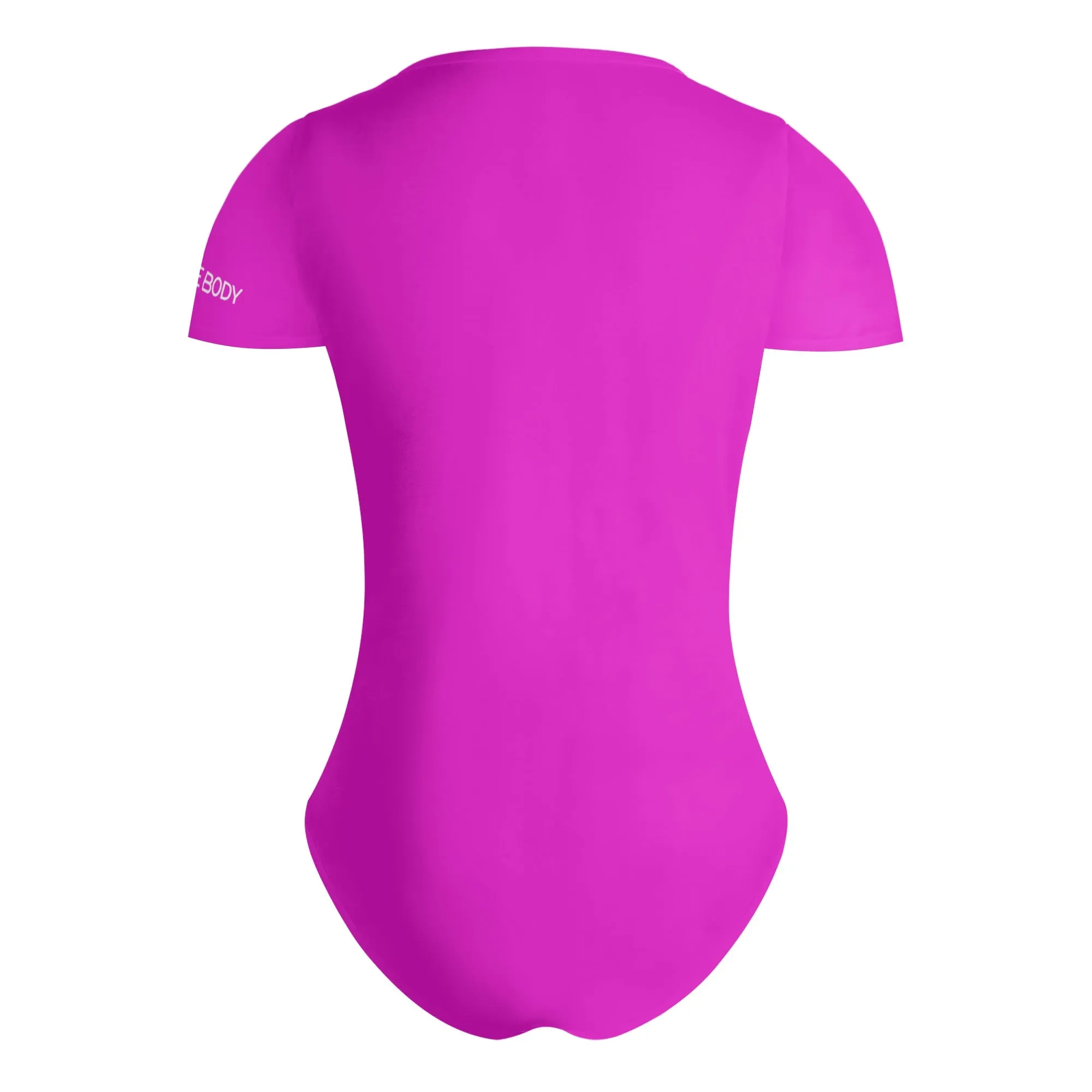 Muscle Body Womens Short Sleeve Slim Fit Bodysuit