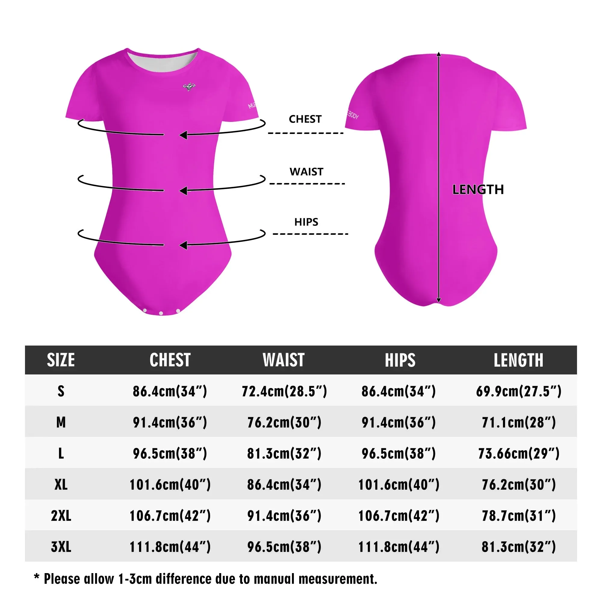 Muscle Body Womens Short Sleeve Slim Fit Bodysuit