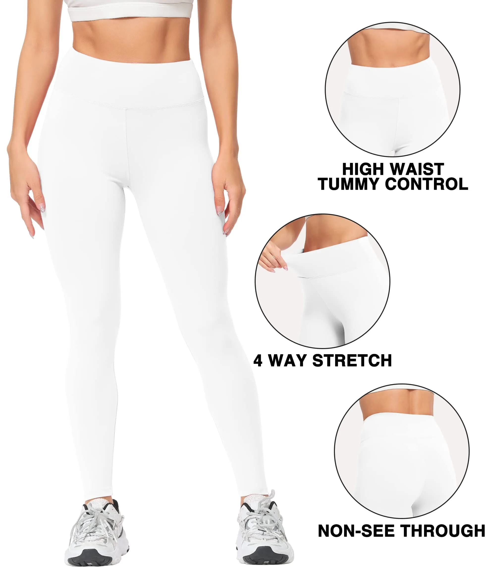 Natural Feelings Buttercloud High Waisted Leggings for Women Ultra Soft Stretch Opaque Slim Yoga Leggings