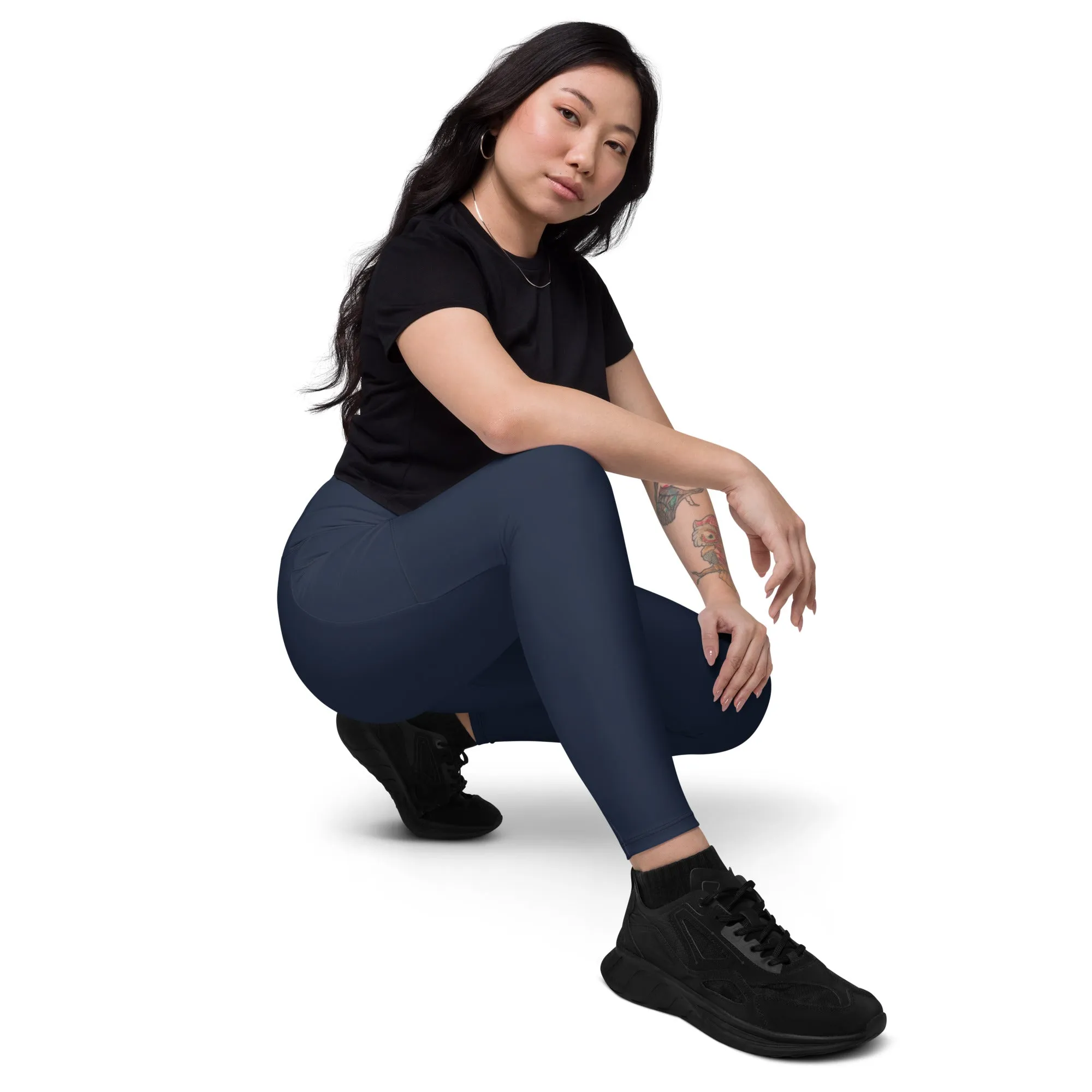 Navy Blue Chaitanya Abara Pocket Leggings