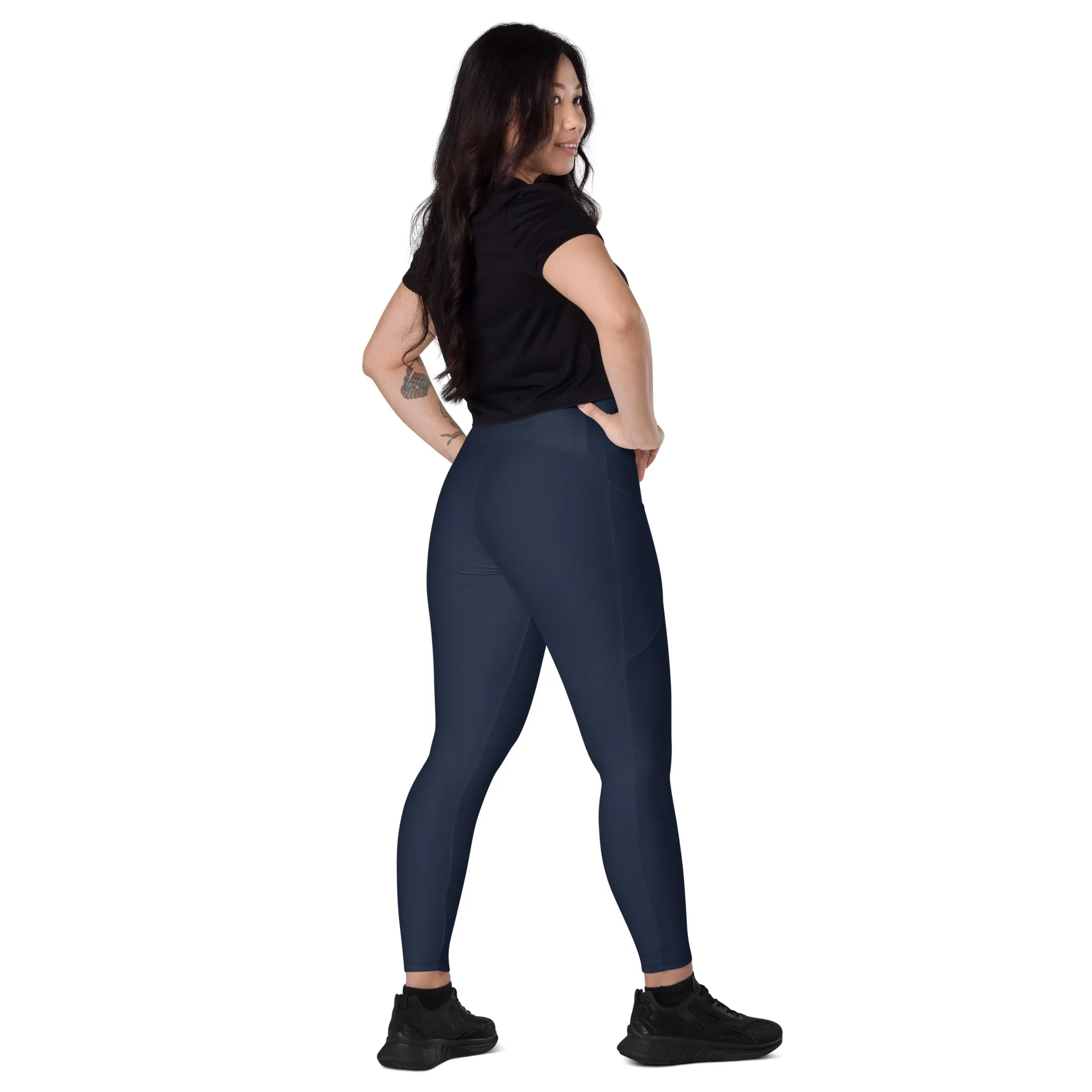 Navy Blue Chaitanya Abara Pocket Leggings