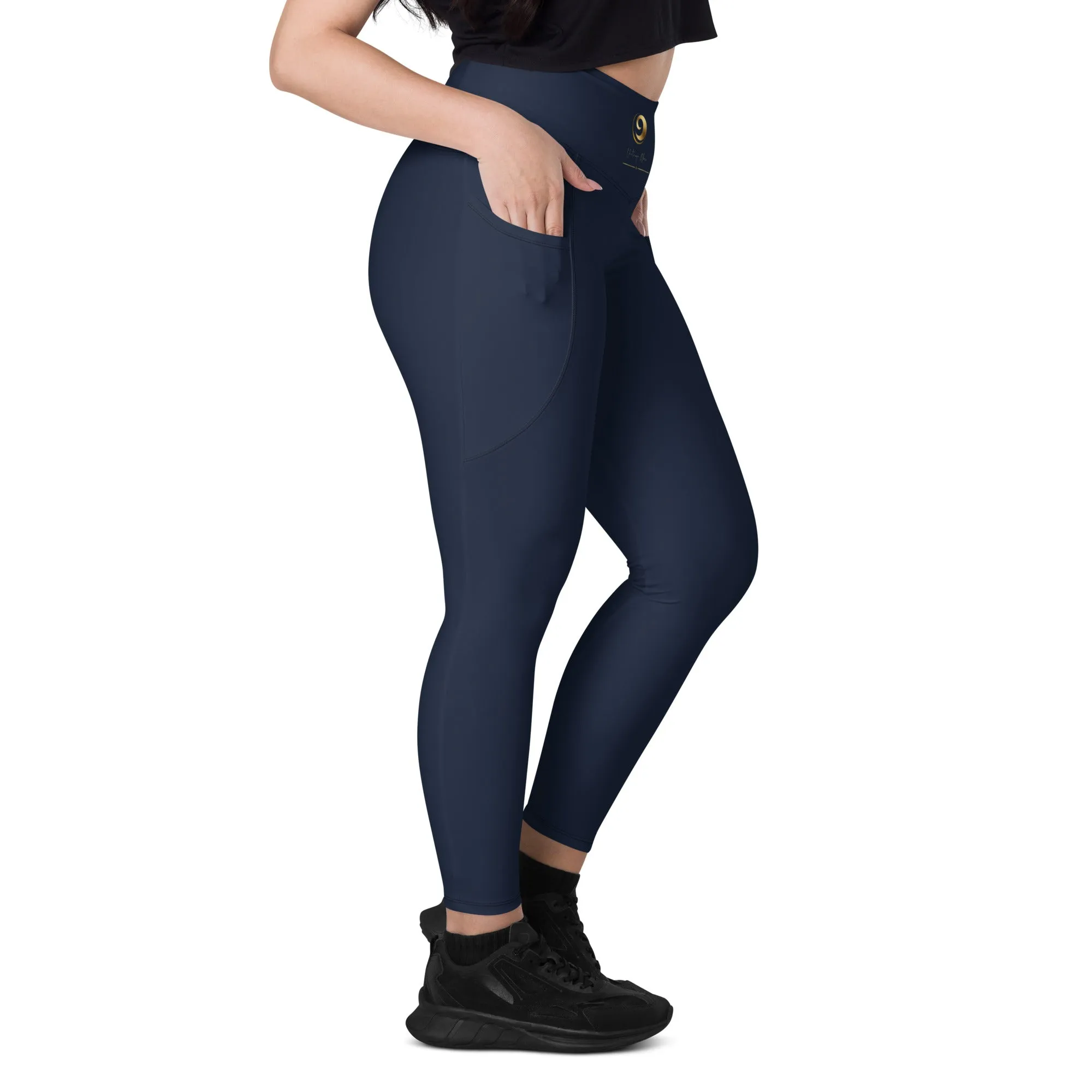 Navy Blue Chaitanya Abara Pocket Leggings