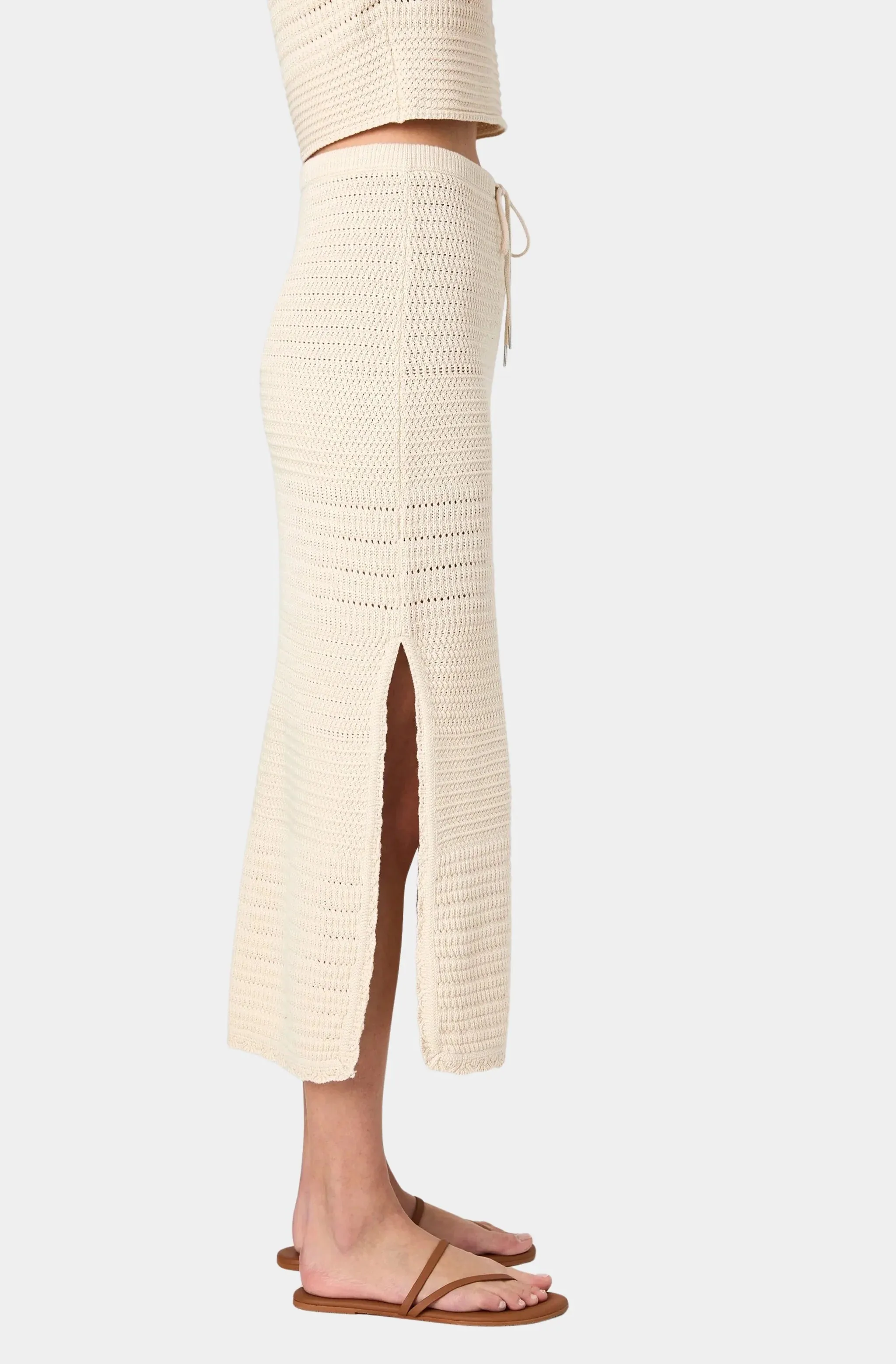 Nellis Cotton Side Slit Skirt