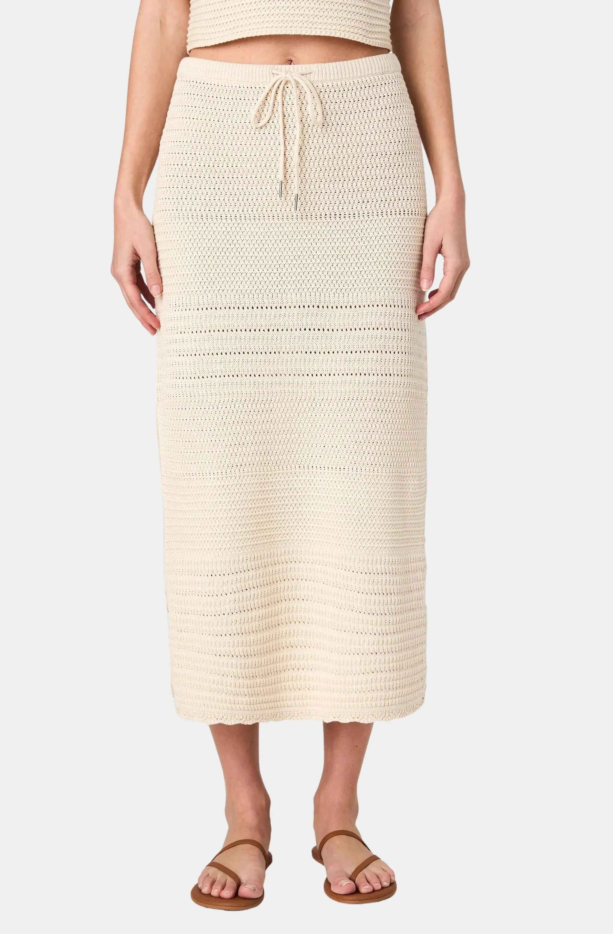 Nellis Cotton Side Slit Skirt