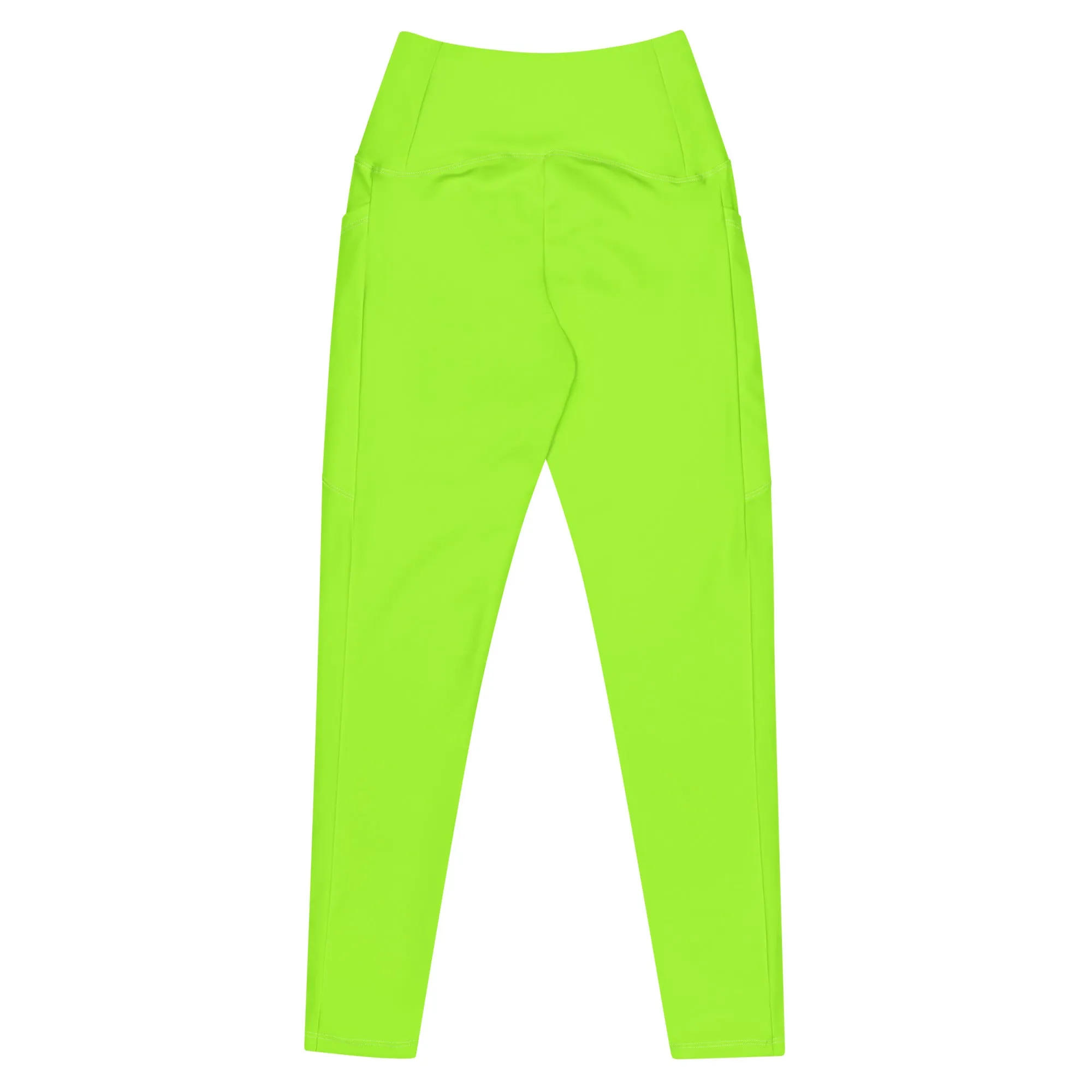 Neon Green Leggings with Pocket