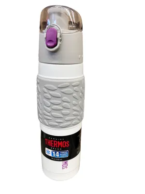 New THERMOS Vacuum Insulated 18 Ounce Stainless Steel Hydration Bottle, Stainless Steel