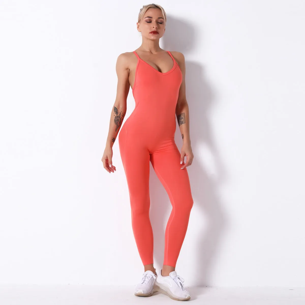 New women seamless fitness-yoga leggings- Bra workout set