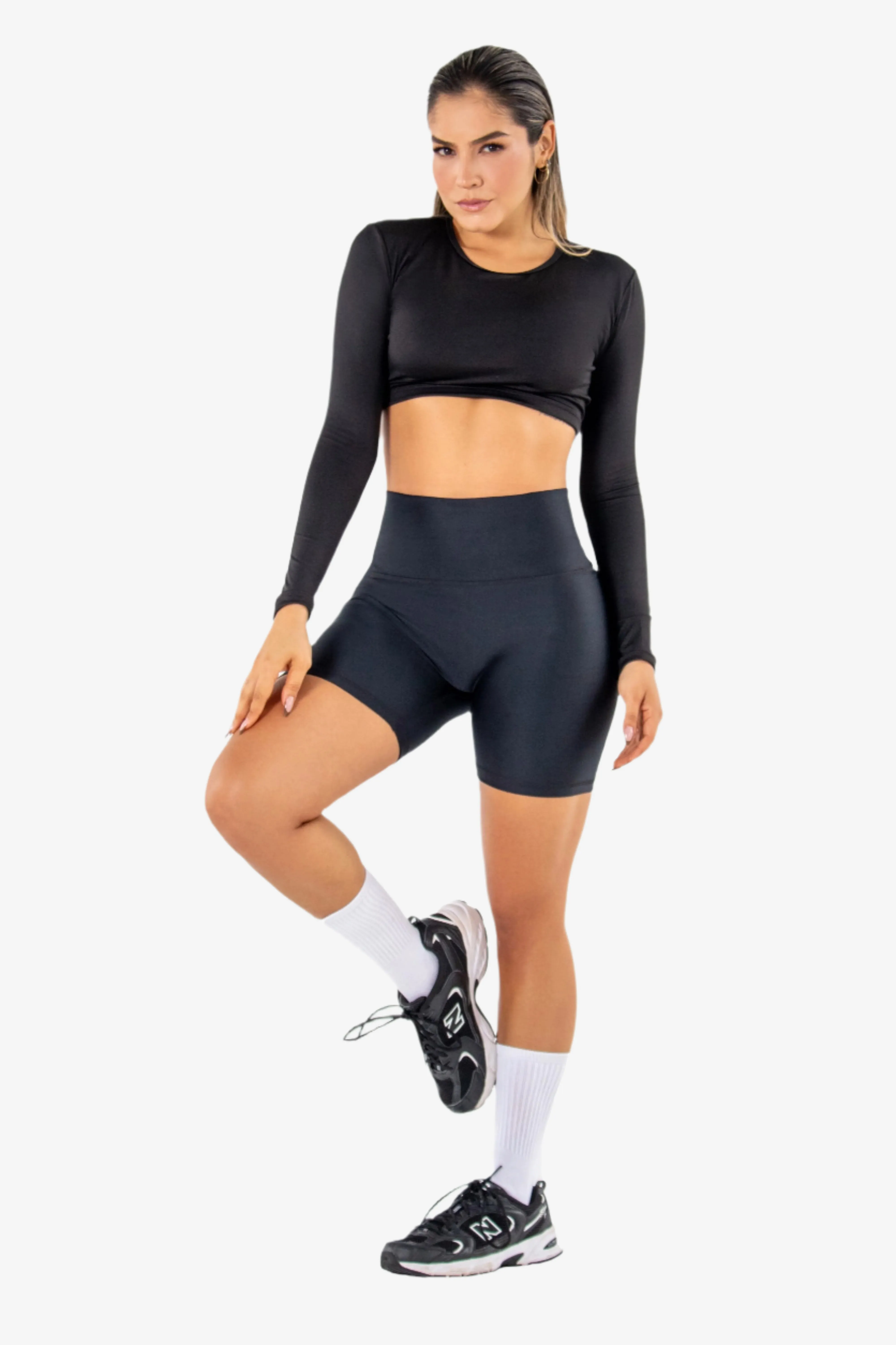 No Front Seam Biker Shorts - Pet Hair Resistant
