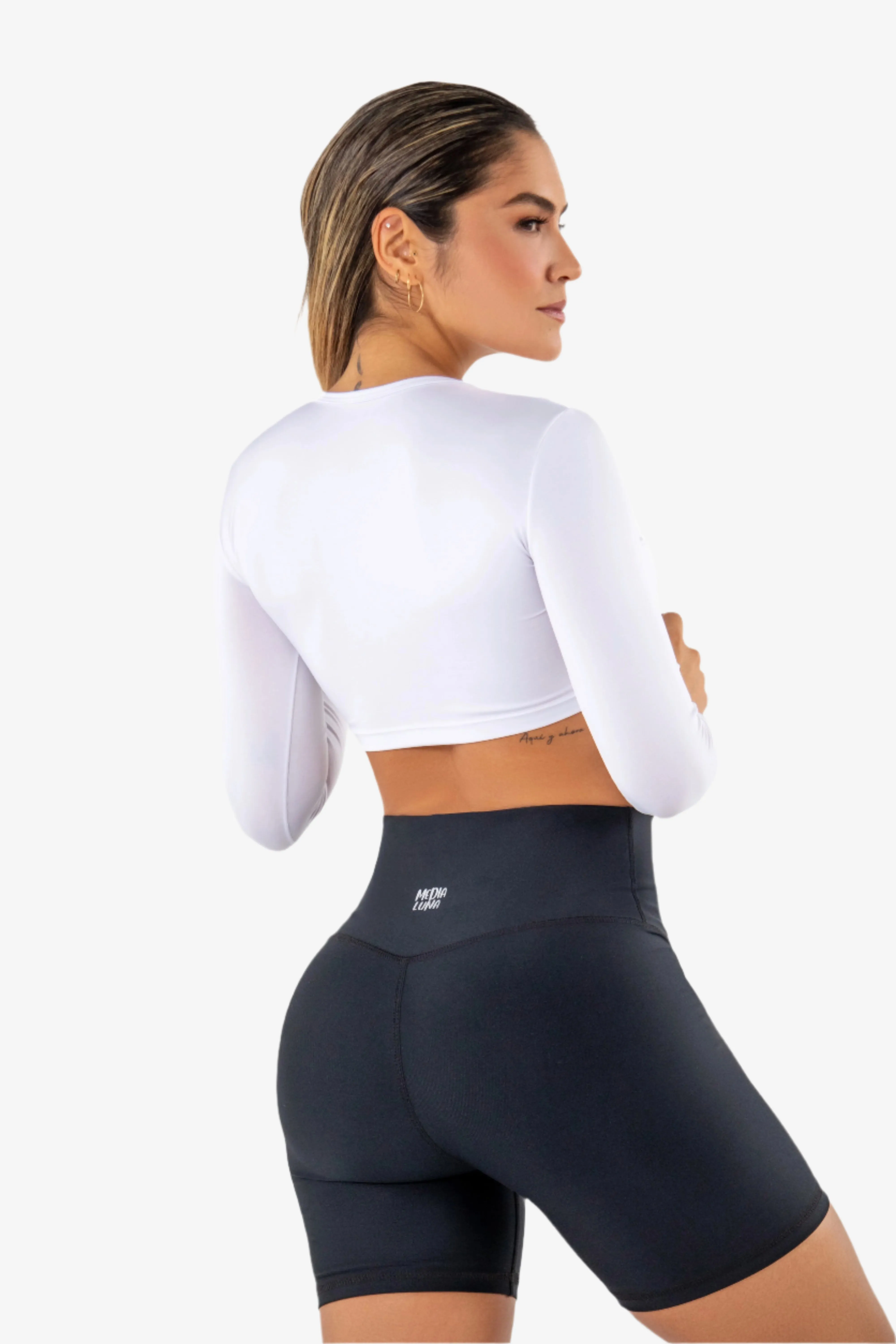 No Front Seam Biker Shorts - Pet Hair Resistant