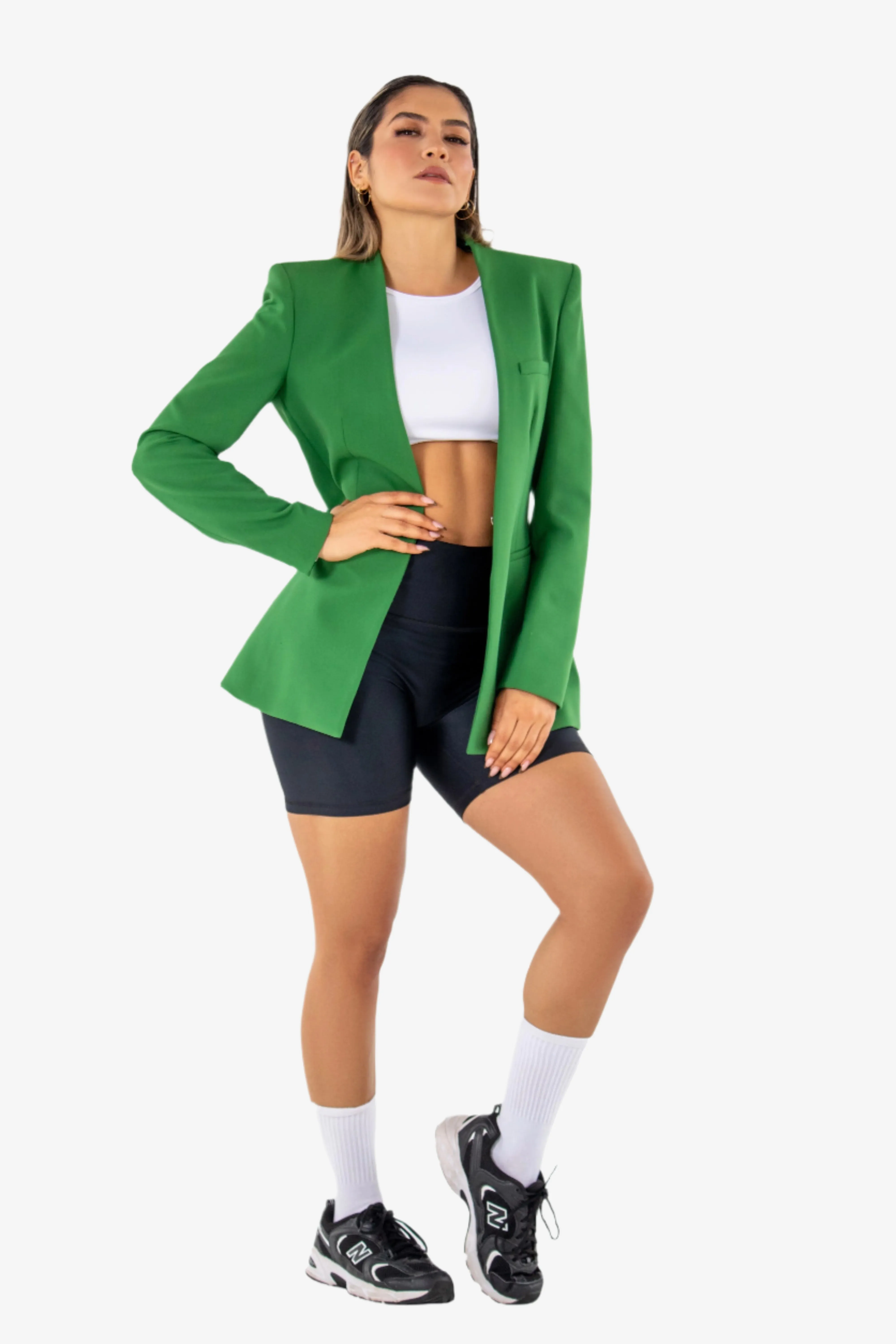 No Front Seam Biker Shorts - Pet Hair Resistant